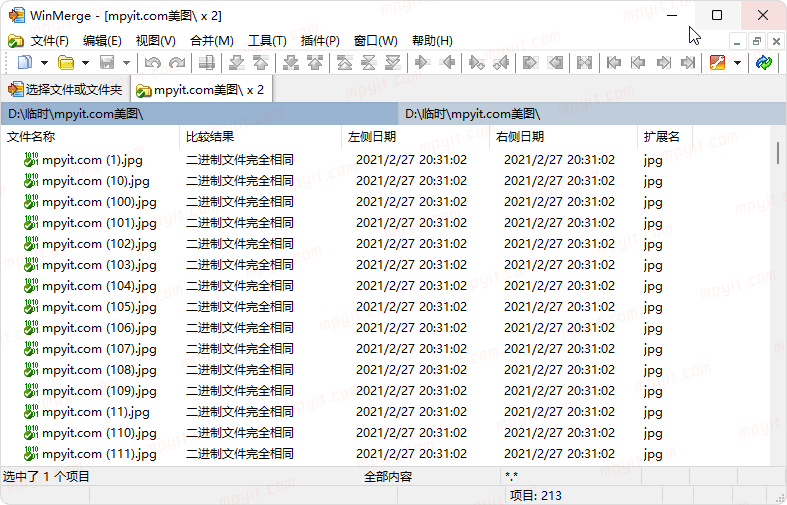 WinMerge 2.16.58.2 文件比较工具