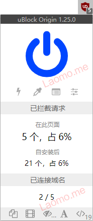 uBlock Origin 1.74.0 广告过滤插件