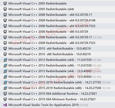 VisualCppRedist AIO 运行库 0.105.0