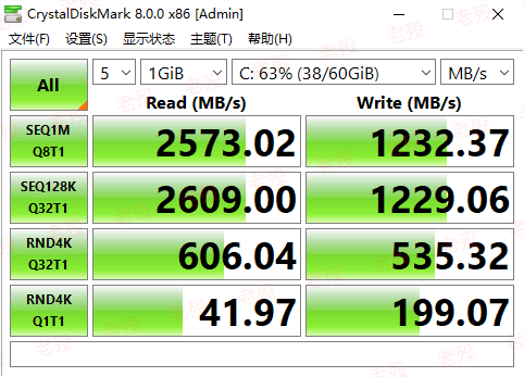 CrystalDiskMark 9.0.3.0 精简 磁盘测试