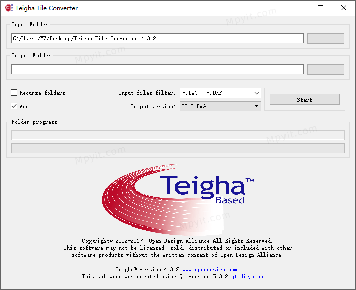 Teigha File Converter 4.3.2 CAD图纸版本转换