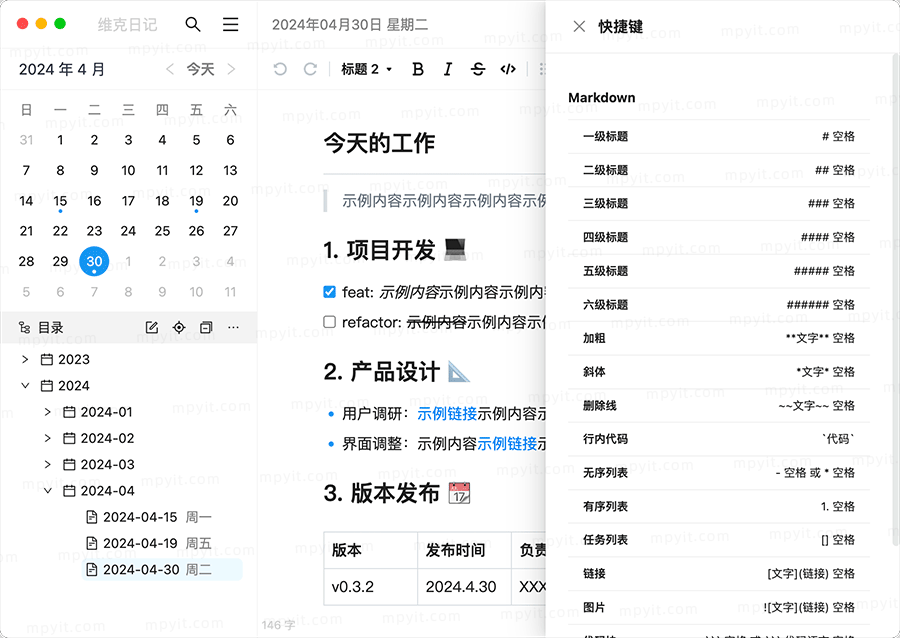 维克日记 2.0.0 免费开源