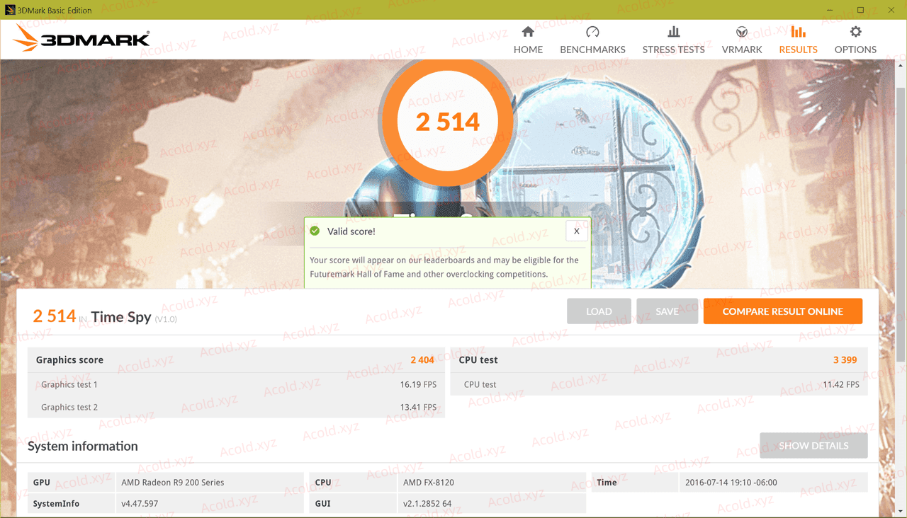 Futuremark 3DMark 2.32.8743 显卡跑分软件