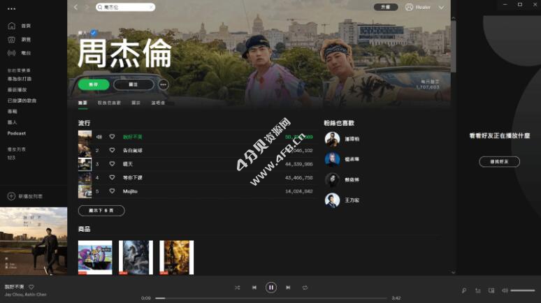 PC版Spotify v1.2.98.298 绿色便携版(全球音乐软件) PC版Spotify v1.2.98.298 绿色便携版(全球音乐软件)