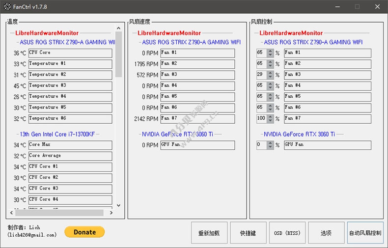 FanCtrl v1.8.0 中文绿色版(免费风扇控制软件) FanCtrl v1.8.0 中文绿色版(免费风扇控制软件)
