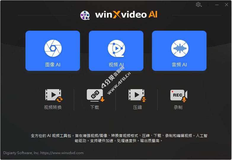Winxvideo AI v4.10.0908 便携版(AI视频编辑软件) Winxvideo AI v4.10.0908 便携版(AI视频编辑软件)